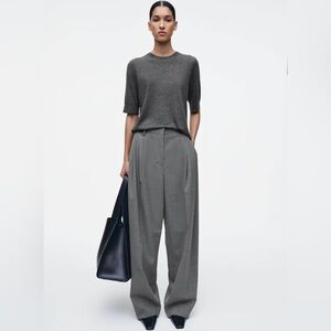 Cos Women's Relaxed Twill Wide-leg Pants